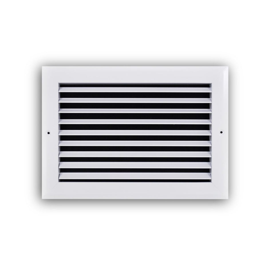 TRUaire A27012X08, 12x8 Return Air Grille, Fixed Bar, White Aluminum Wall & Ceiling Vent Cover, A270 Series