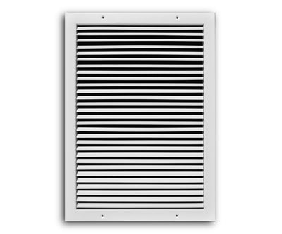 TRUaire A27012X20, 12x20 Return Air Grille, Fixed Bar, White Aluminum Wall & Ceiling Vent Cover, A270 Series