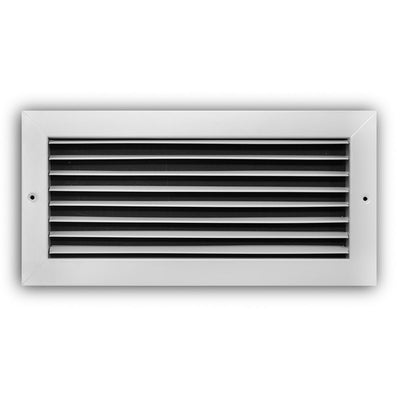 TRUaire A27014X06, 14x6 Return Air Grille, Fixed Bar, White Aluminum Wall & Ceiling Vent Cover, A270 Series