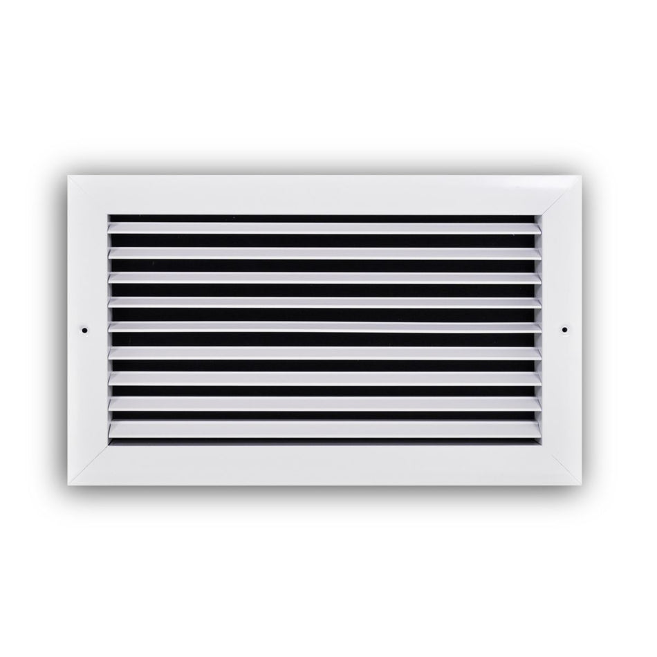 TRUaire A27014X08, 14x8 Return Air Grille, Fixed Bar, White Aluminum Wall & Ceiling Vent Cover, A270 Series