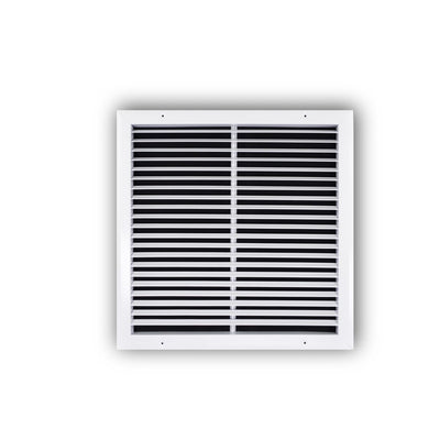 TRUaire A27018X18, 18x18 Return Air Grille, Fixed Bar, White Aluminum Wall & Ceiling Vent Cover, A270 Series