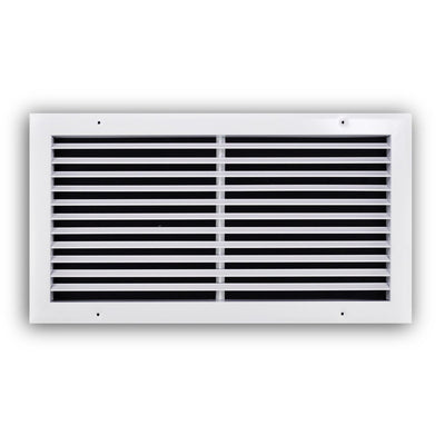 TRUaire A27020X10, 20x10 Return Air Grille, Fixed Bar, White Aluminum Wall & Ceiling Vent Cover, A270 Series