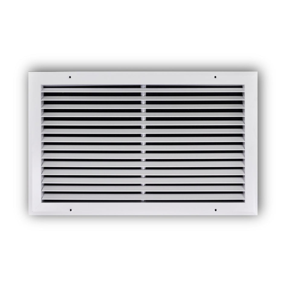 TRUaire A27020X12, 20x12 Return Air Grille, Fixed Bar, White Aluminum Wall & Ceiling Vent Cover, A270 Series