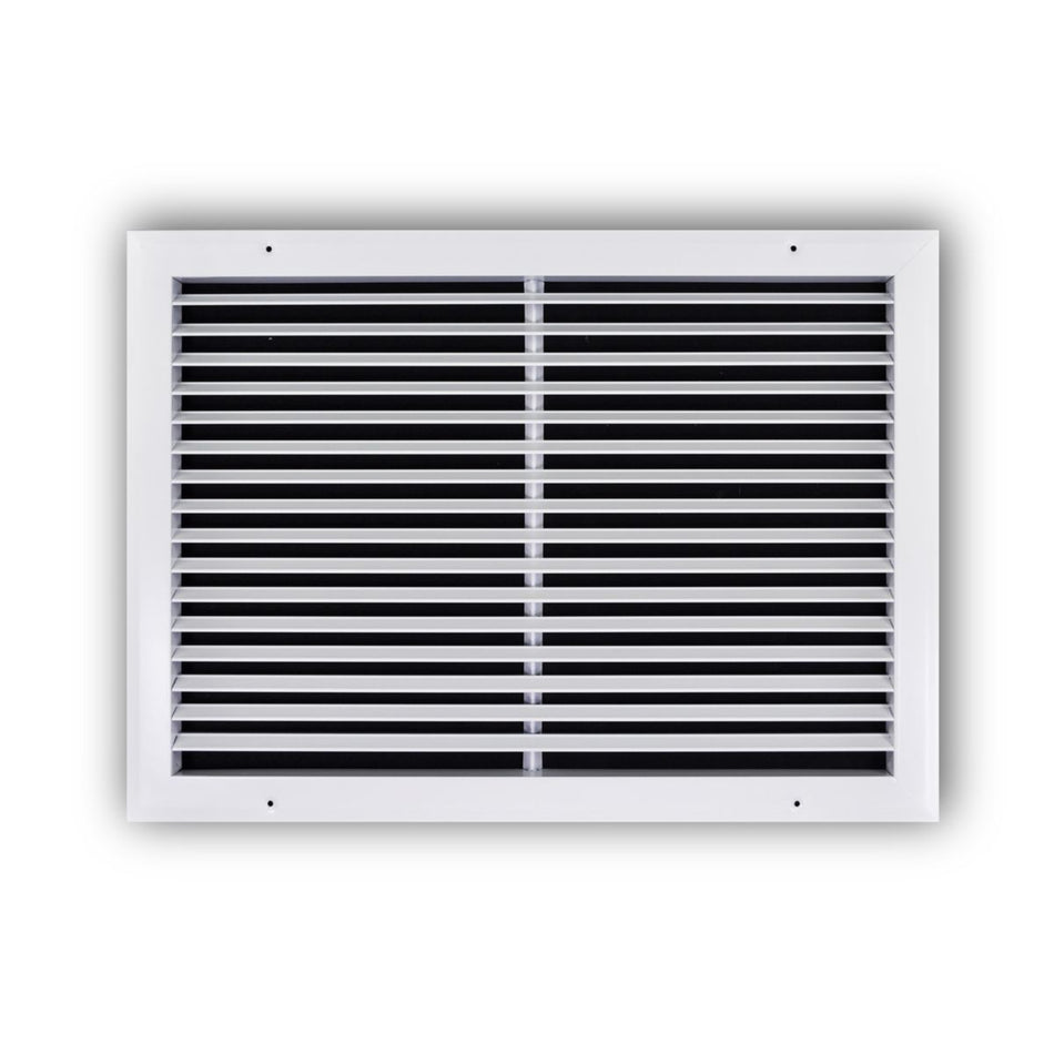 TRUaire A27020X14, 20x14 Return Air Grille, Fixed Bar, White Aluminum Wall & Ceiling Vent Cover, A270 Series