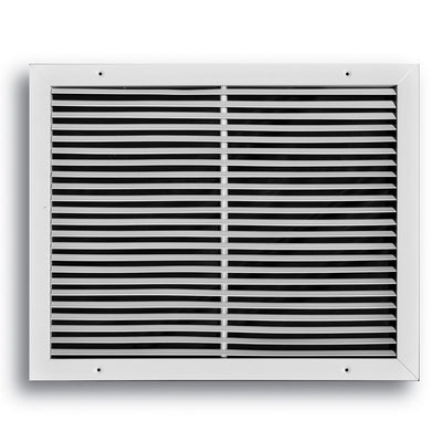 TRUaire A27020X16, 20x16 Return Air Grille, Fixed Bar, White Aluminum Wall & Ceiling Vent Cover, A270 Series