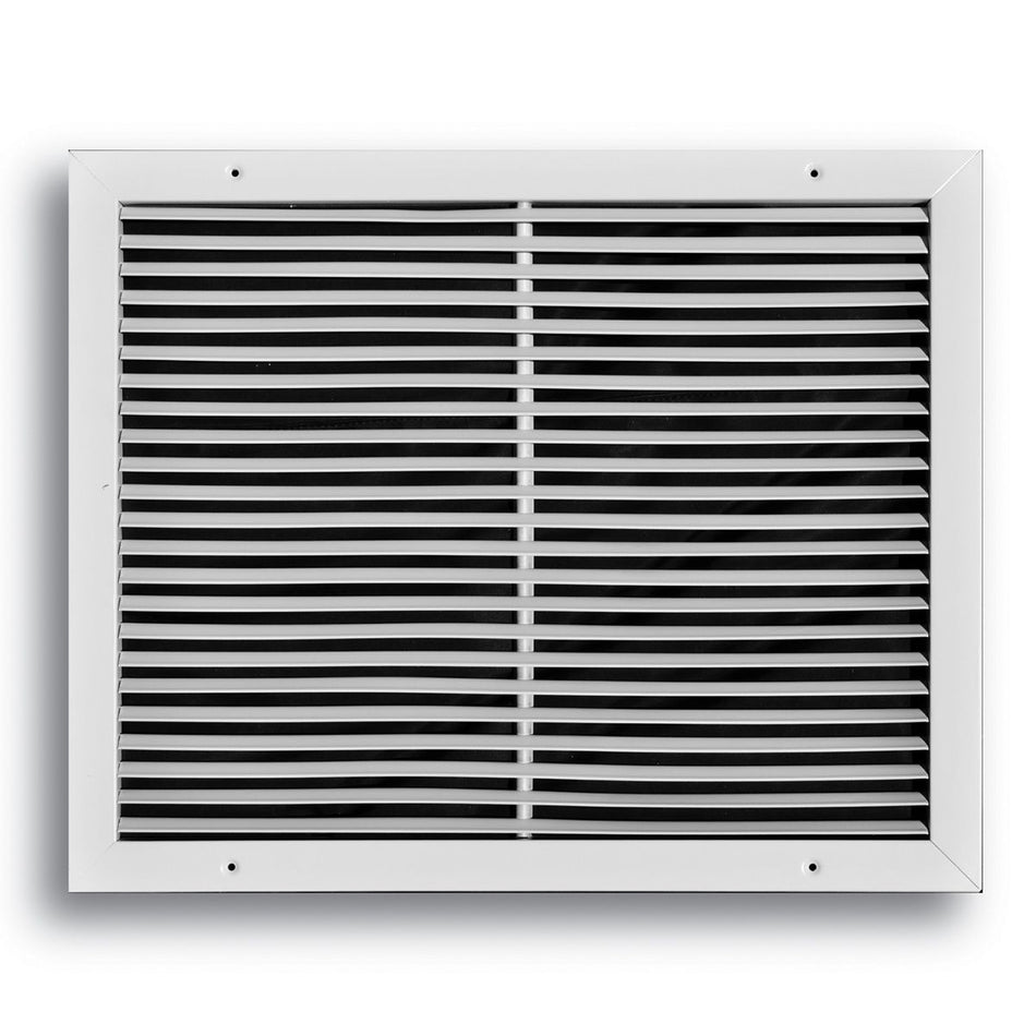 TRUaire A27020X16, 20x16 Return Air Grille, Fixed Bar, White Aluminum Wall & Ceiling Vent Cover, A270 Series