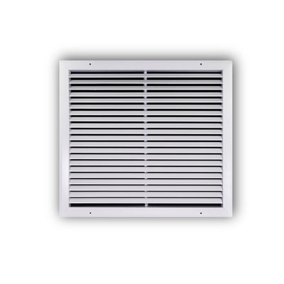 TRUaire A27020X18, 20x18 Return Air Grille, Fixed Bar, White Aluminum Wall & Ceiling Vent Cover, A270 Series