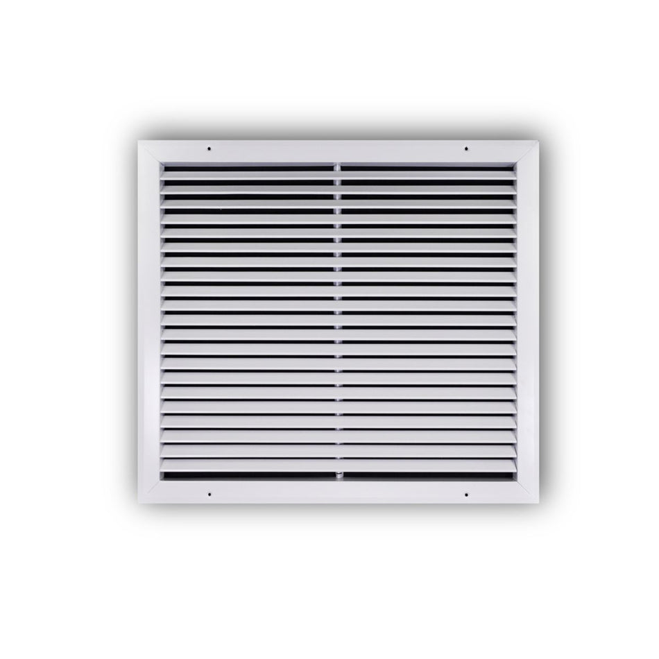 TRUaire A27020X18, 20x18 Return Air Grille, Fixed Bar, White Aluminum Wall & Ceiling Vent Cover, A270 Series