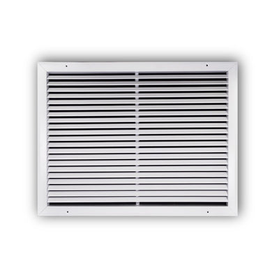 TRUaire A27024X18, 24x18 Return Air Grille, Fixed Bar, White Aluminum Wall & Ceiling Vent Cover, A270 Series