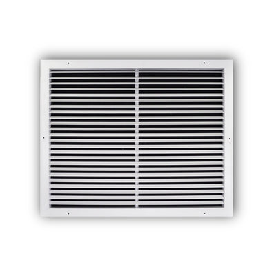 TRUaire A27025X20, 25x20 Return Air Grille, Fixed Bar, White Aluminum Wall & Ceiling Vent Cover, A270 Series