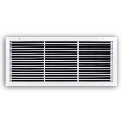 TRUaire A27030X12, 30x12 Return Air Grille, Fixed Bar, White Aluminum Wall & Ceiling Vent Cover, A270 Series