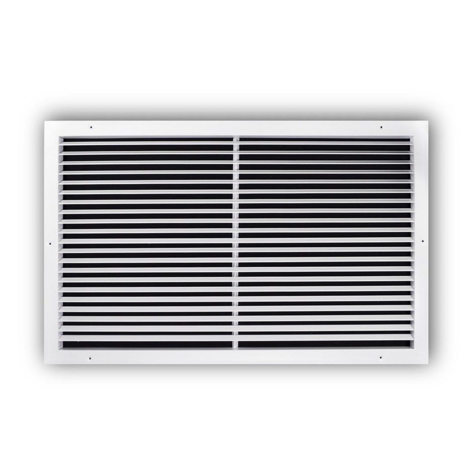 TRUaire A27030X18, 30x18 Return Air Grille, Fixed Bar, White Aluminum Wall & Ceiling Vent Cover, A270 Series
