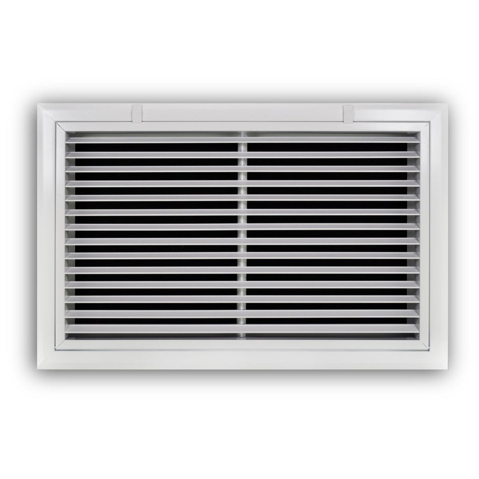 TRUaire A29020X12, 20x12 Return Air Filter Grille, Fixed Bar, White Aluminum Filter Back Vent Cover, Fits 20x12x1 Filter, A290 Series