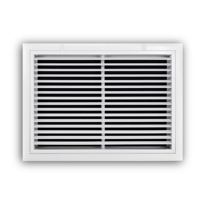 TRUaire A29020X14, 20x14 Return Air Filter Grille, Fixed Bar, White Aluminum Filter Back Vent Cover, Fits 20x14x1 Filter, A290 Series