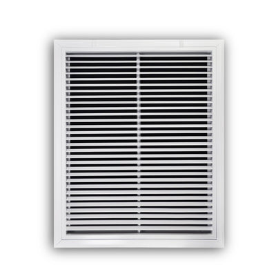 TRUaire A29020X24, 20x24 Return Air Filter Grille, Fixed Bar, White Aluminum Filter Back Vent Cover, Fits 20x24x1 Filter, A290 Series