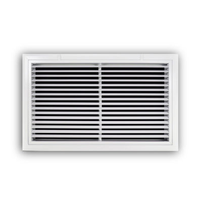 TRUaire A29024X16, 24x16 Return Air Filter Grille, Fixed Bar, White Aluminum Filter Back Vent Cover, Fits 24x16x1 Filter, A290 Series
