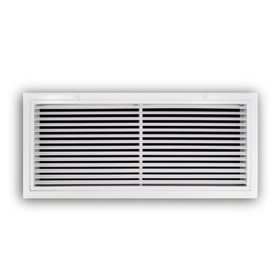 TRUaire A29030X12, 30x12 Return Air Filter Grille, Fixed Bar, White Aluminum Filter Back Vent Cover, Fits 30x12x1 Filter, A290 Series
