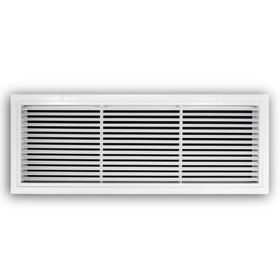 TRUaire A29036X18, 36x18 Return Air Filter Grille, Fixed Bar, White Aluminum Filter Back Vent Cover, Fits 36x18x1 Filter, A290 Series