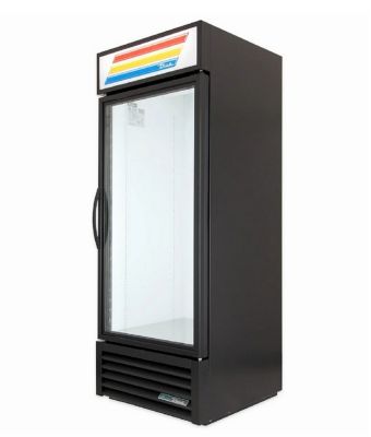 true - GDM-26-HC~TSL01 BLK - Glass Door Refrigerated Black Merchandiser, Swing Door with Hydrocarbon Refrigerant