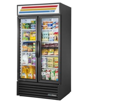 true - GDM-35-HC~TSL01 BLK - Glass Door Refrigerated Black Merchandiser, Swing Door with Hydrocarbon Refrigerant