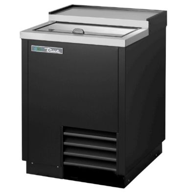 true - T-24-GC-HC - 1 Section Glass Chiller w/ 90 Mug Capacity, Black, 115/1/60