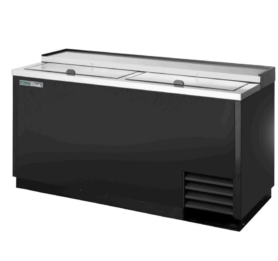 true - TD-65-24-HC - 65" Forced Air Bottle Cooler - Holds (528) 12 oz Bottles, Lid Locks, 115/1/60