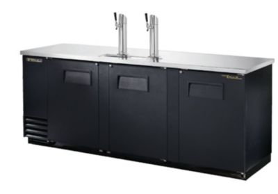 true - TDD-4 - Solid Swing Door Direct Draw BEER Dispenser, Black, 115/1/60