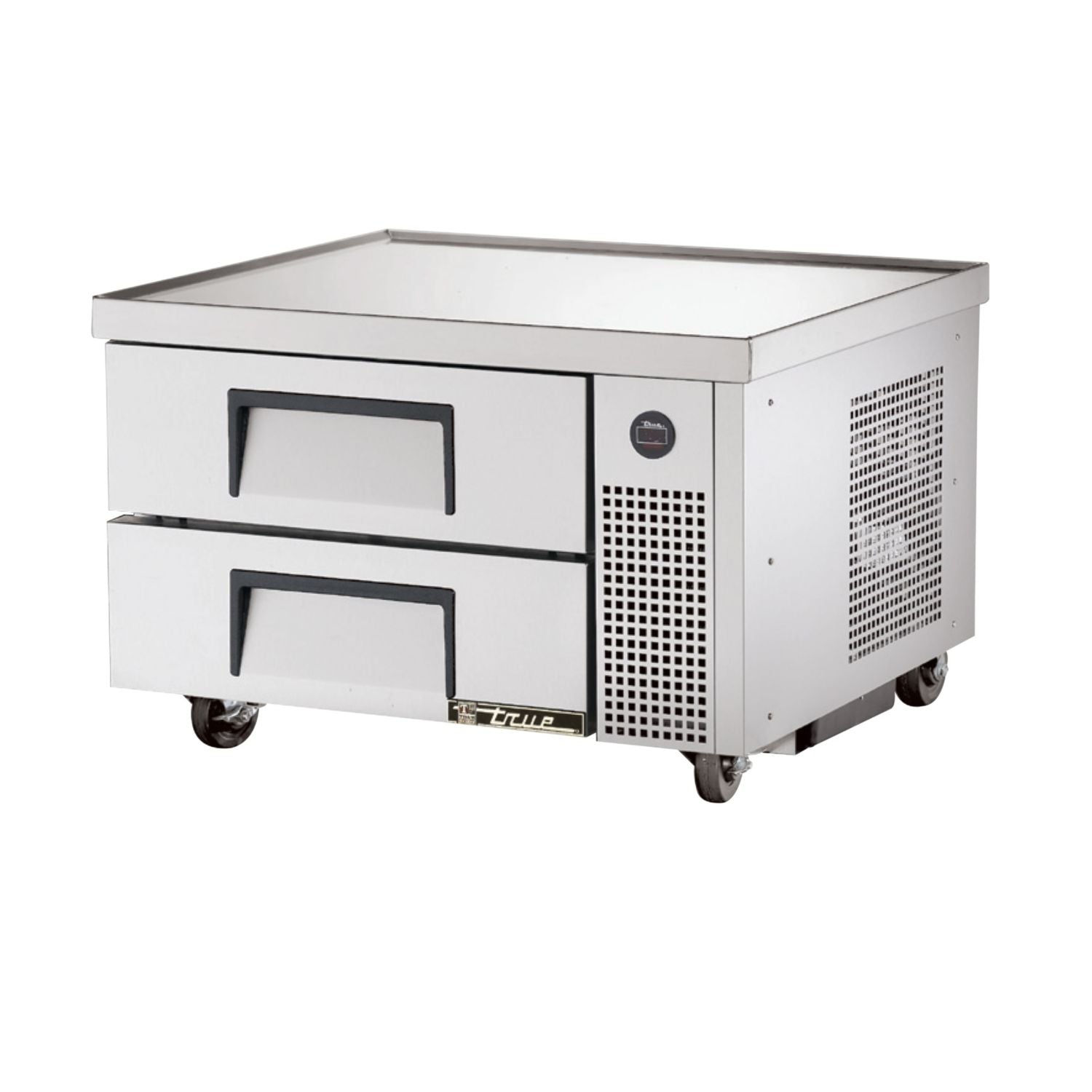 true - TRCB-36 - 36" 2 Drawer Chef Base Refrigerator, Left Hand, Stainless, 208-230/1/60