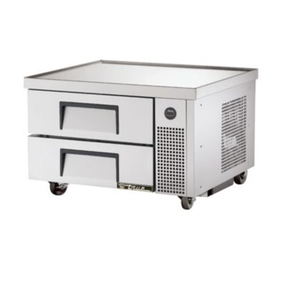 true - TRCB-36 - 36" 2 Drawer Chef Base Refrigerator, Left Hand, Stainless, 208-230/1/60