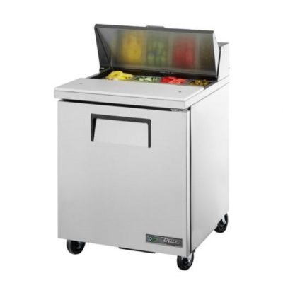 true - TSSU-27-08-HC - Food Prep Table: Solid Door Sandwich/Salad Unit with Hydrocarbon Refrigerant