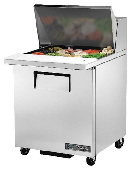 true - TSSU-27-12M-B-HC - Food Prep Table: Mega-Top Solid Door Sandwich/Salad Unit, Stainless, 115/1/60