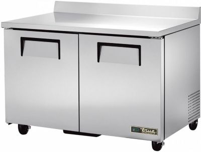 true - TWT-48-HC - Worktop: Solid 2 Door Refrigerator with Hydrocarbon Refrigerant