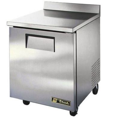 true - TWT-27-HC - Worktop: Solid Door Refrigerator with Hydrocarbon Refrigerant, Stainless, Right Hand, 115/1/60