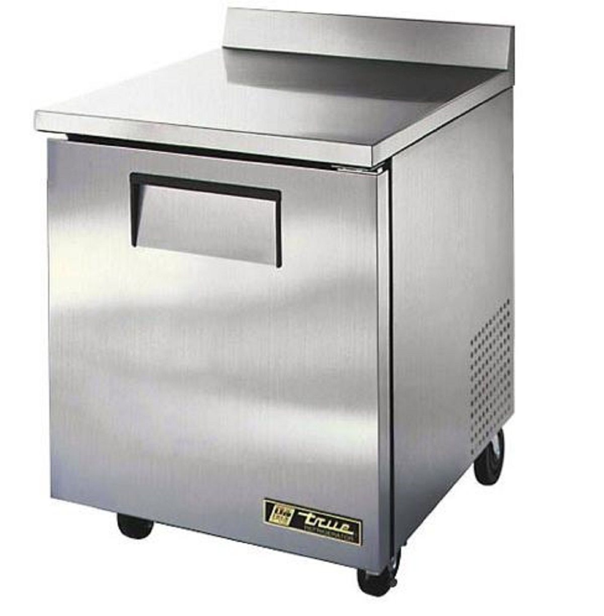 true - TWT-27-HC - Worktop: Solid Door Refrigerator with Hydrocarbon Refrigerant, Stainless, Right Hand, 115/1/60