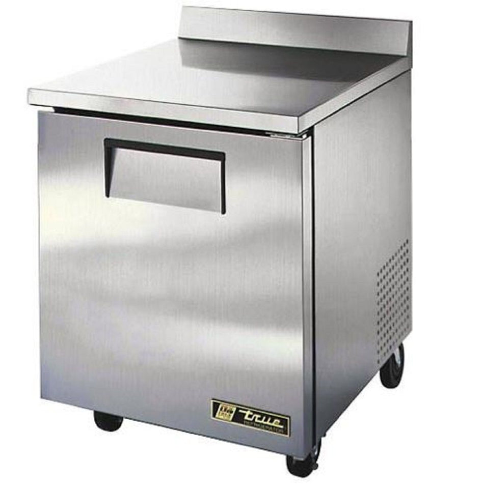 true - TWT-27-HC - Worktop: Solid Door Refrigerator with Hydrocarbon Refrigerant, Stainless, Right Hand, 115/1/60