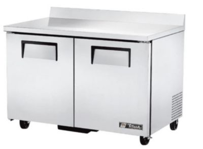 true - TWT-48F-HC - Worktop: Solid 2 Door Freezer with Hydrocarbon Refrigerant, Stainless, 115/1/60
