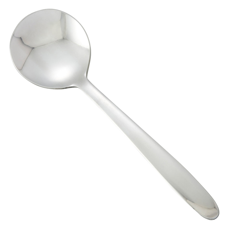 12 pack Winco 0019-04 Flute Bouillon Spoon, 18/0 Heavyweight