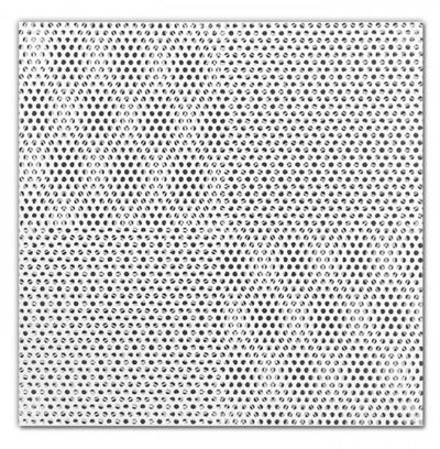 Tuttle & Bailey PV4142424LTWH, 24x24 Perforated Curved Blade Ceiling Diffuser, 14 in Neck, White Steel Ceiling Air Vent