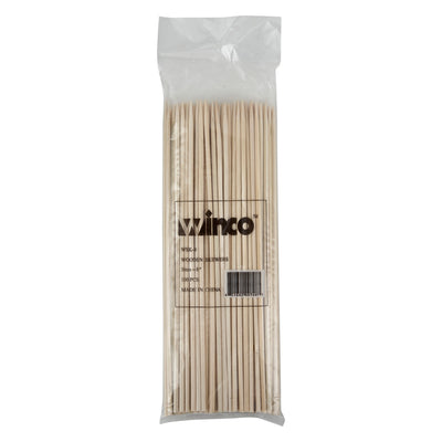 Winco WSK-08 8 Inch Bamboo Skewers Biodegradable 100 Count Bag