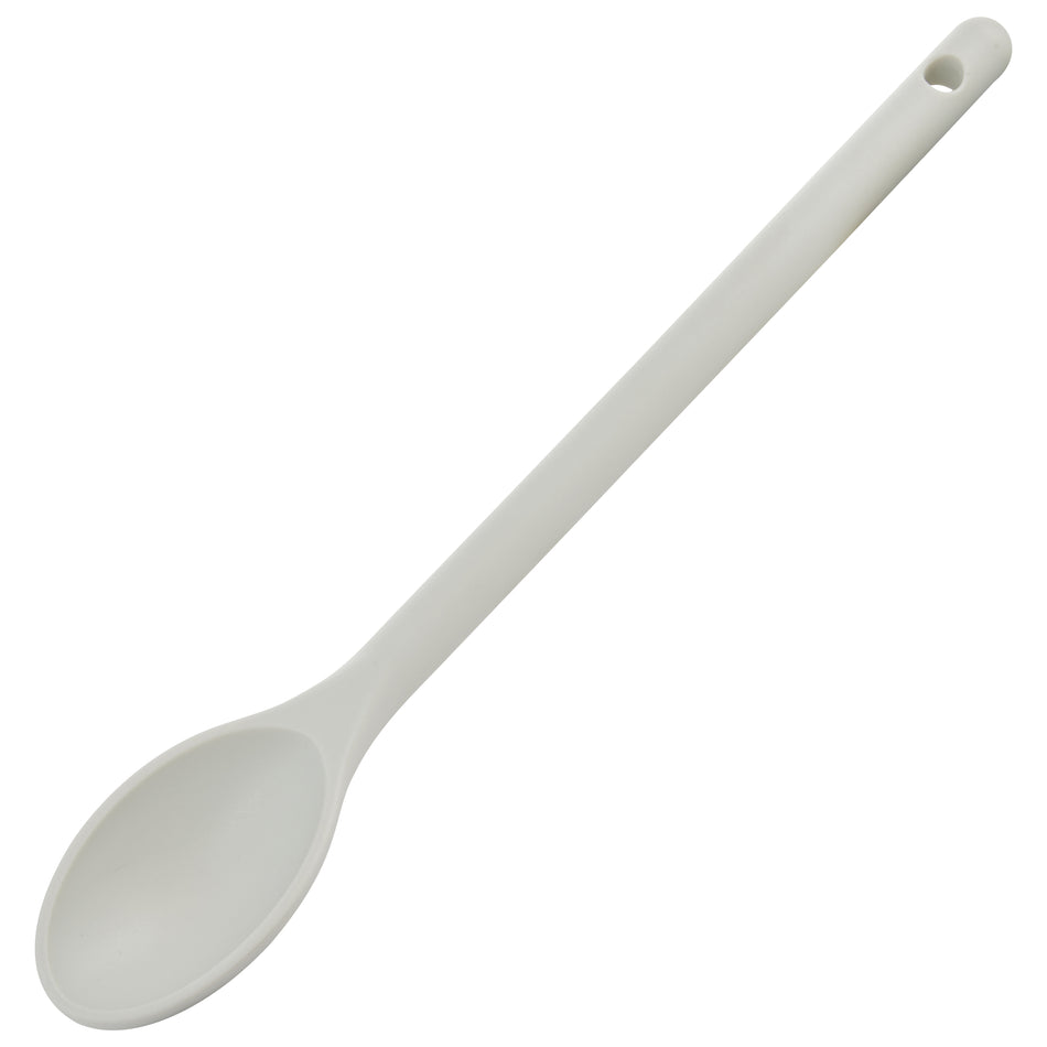 Winco NS-12W 12 Inch One-piece Serving Spoon Heat Resistant BPA Free Nylon Off-white
