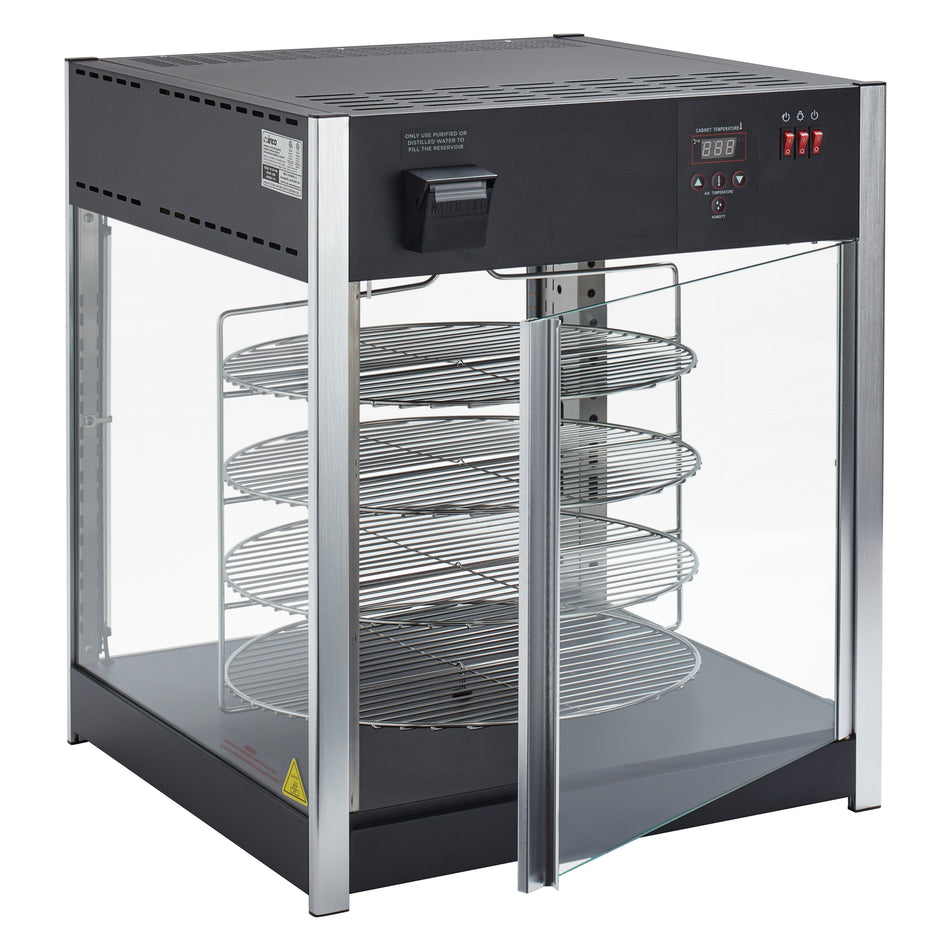 Winco EDM-1K 25-1/4 Inch Countertop Display Merchandiser Rotating with Stainless Steel