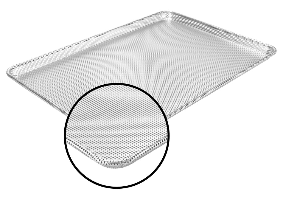 Winco ALXN-1826P 26 Inch Full-Size Perforated Sheet Pan 16 Gauge Aluminum with Glazed Finish