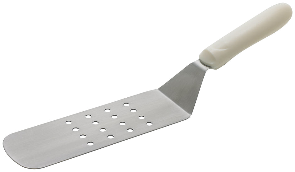 Winco TWP-91 8-1/4 Inch Stainless Steel Turner Flexible Dishwasher Safe Polypropylene Handle