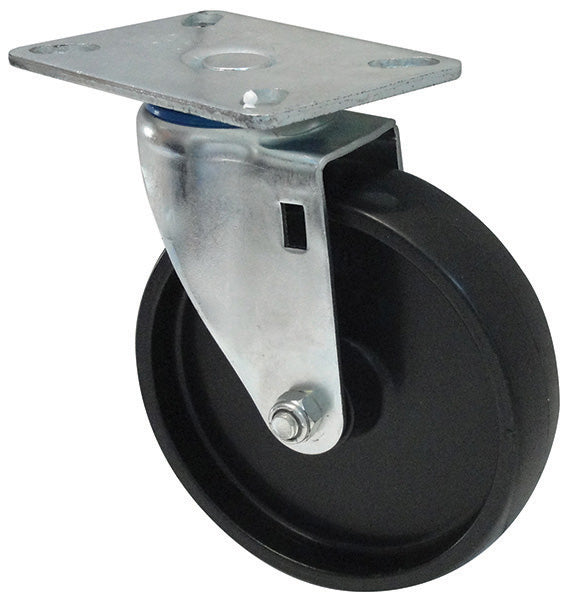 Winco ALRC-5P 5 Inch Diameter Caster with Mounting Plate Without Brake