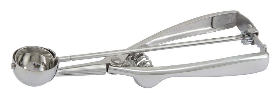 Winco ISS-60 9/16 Oz Disher Squeeze Handle Round Bowl Stainless Steel