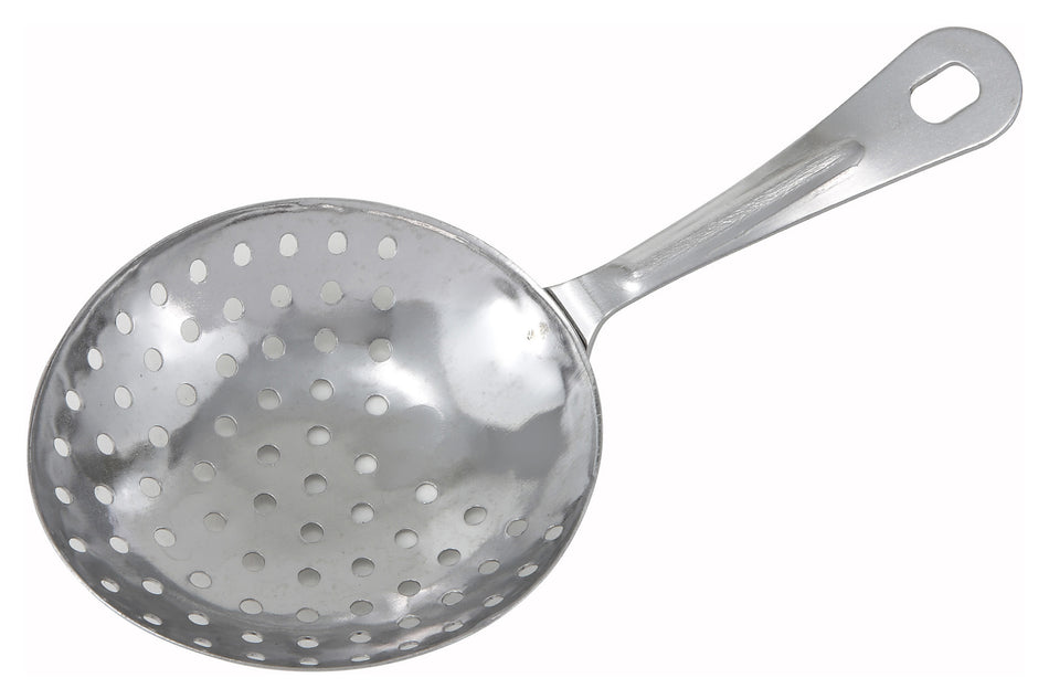 Winco JST-1 Julep Strainer 4 Inch Diameter Stainless Steel with Ergonomic Handle