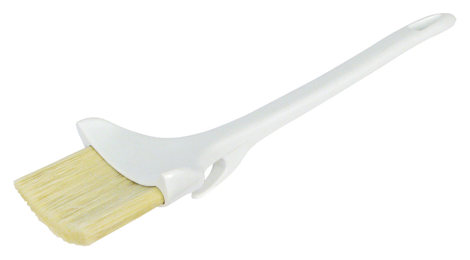 Winco WBRP-30H 3 Inch Pastry Brush Concave with Hook Plastic Handle Boar Hair