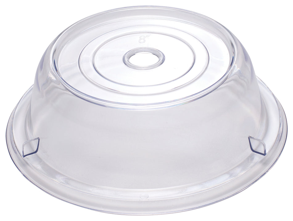 Winco PPCR-8 8 Inch Diameter Clear Polycarbonate Round Plate Cover Stackable
