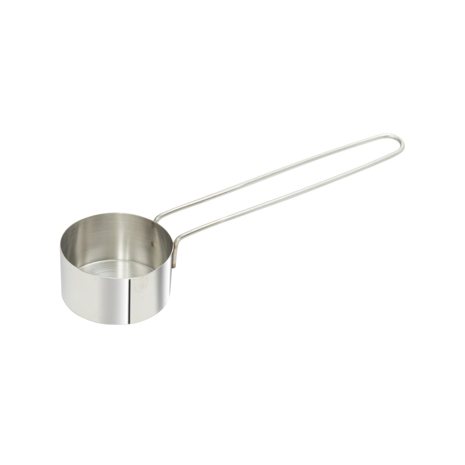 Winco MCPL-033C Stainless Steel Measuring Cup with 6" Long Loop Handle, 1/3 Cup