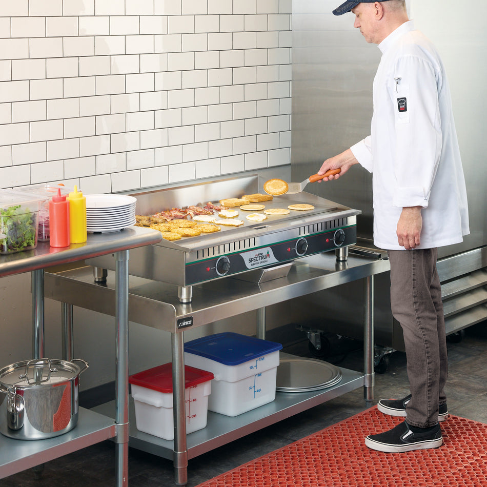 Winco EGD-36M 36 Inch Electric Griddle with 3 Heat Zones Stainless Steel